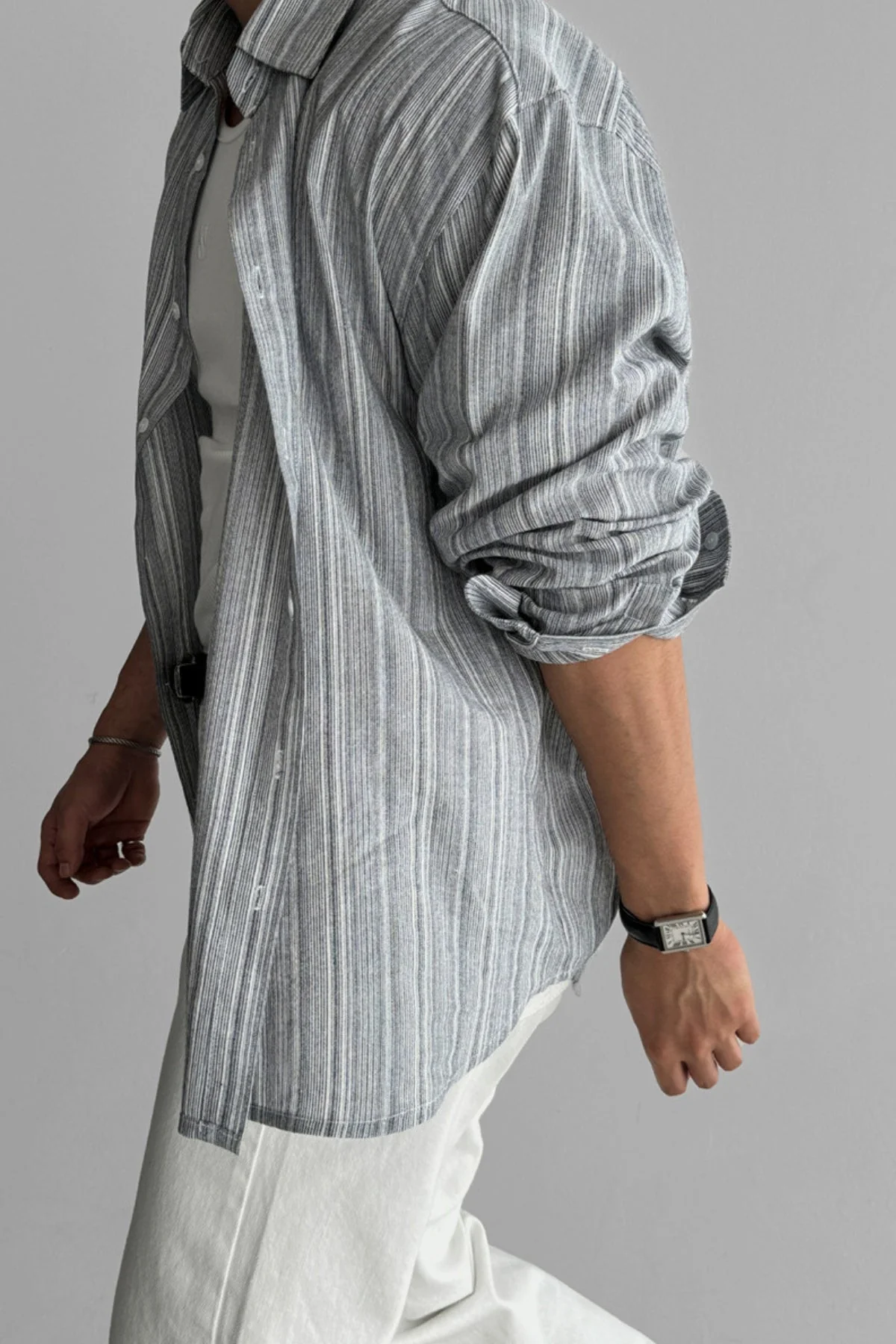 Old Money Striped Non-Iron Sun Protection Shirt - Image 10