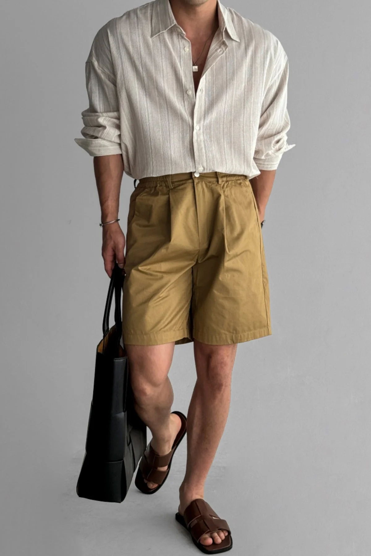 Old Money Striped Non-Iron Sun Protection Shirt - Image 4