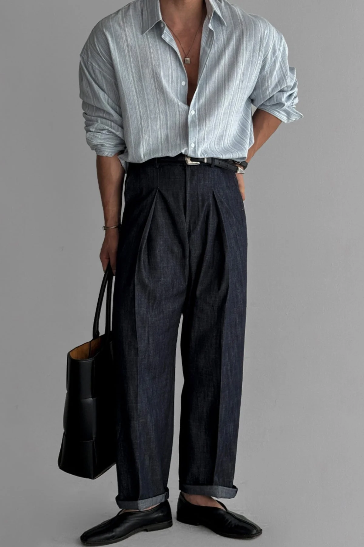 Old Money Striped Non-Iron Sun Protection Shirt - Image 8