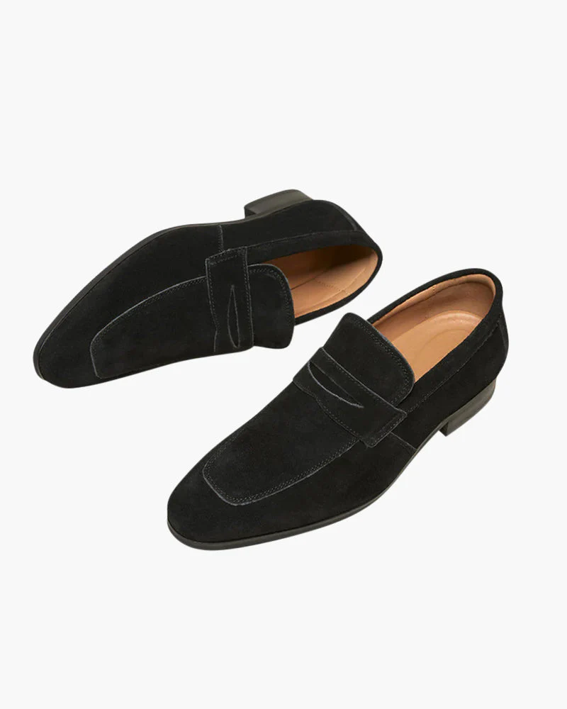 Old Money Suede Penny Loafers - Image 3