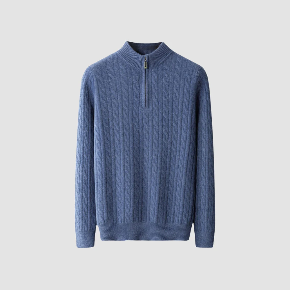Old Money Thickened Cashmere Wool Turtleneck Sweater