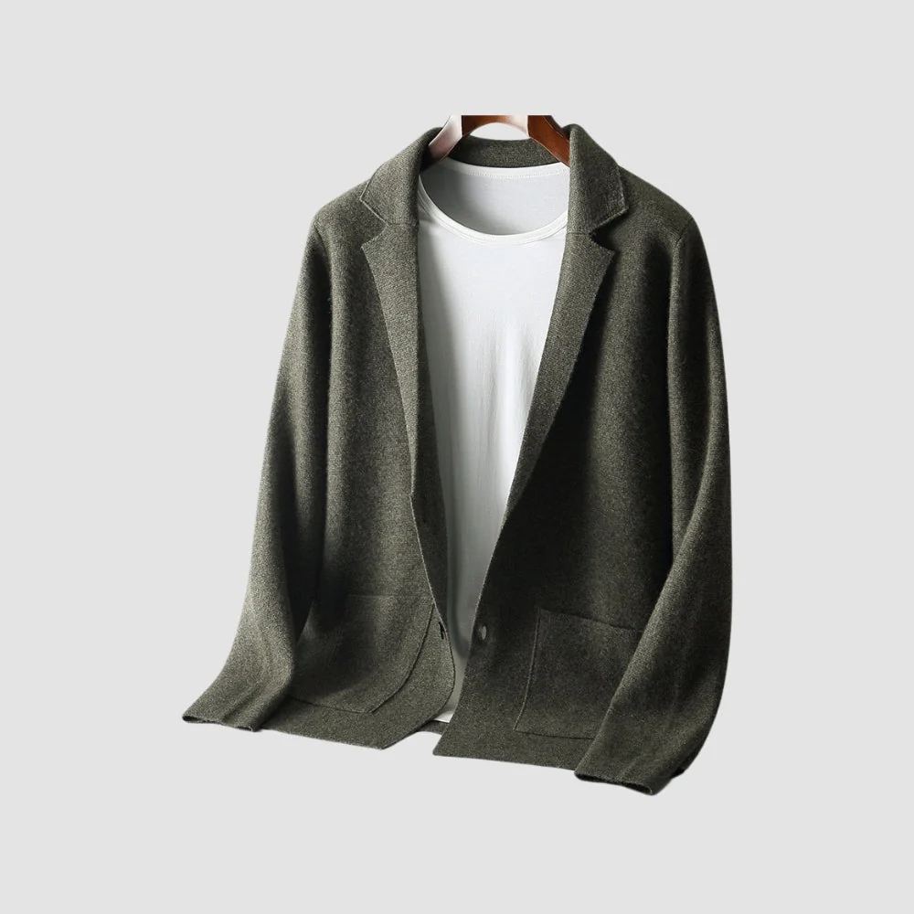 Old Money V-Neck Pure Cashmere Wool Cardigan - Image 2