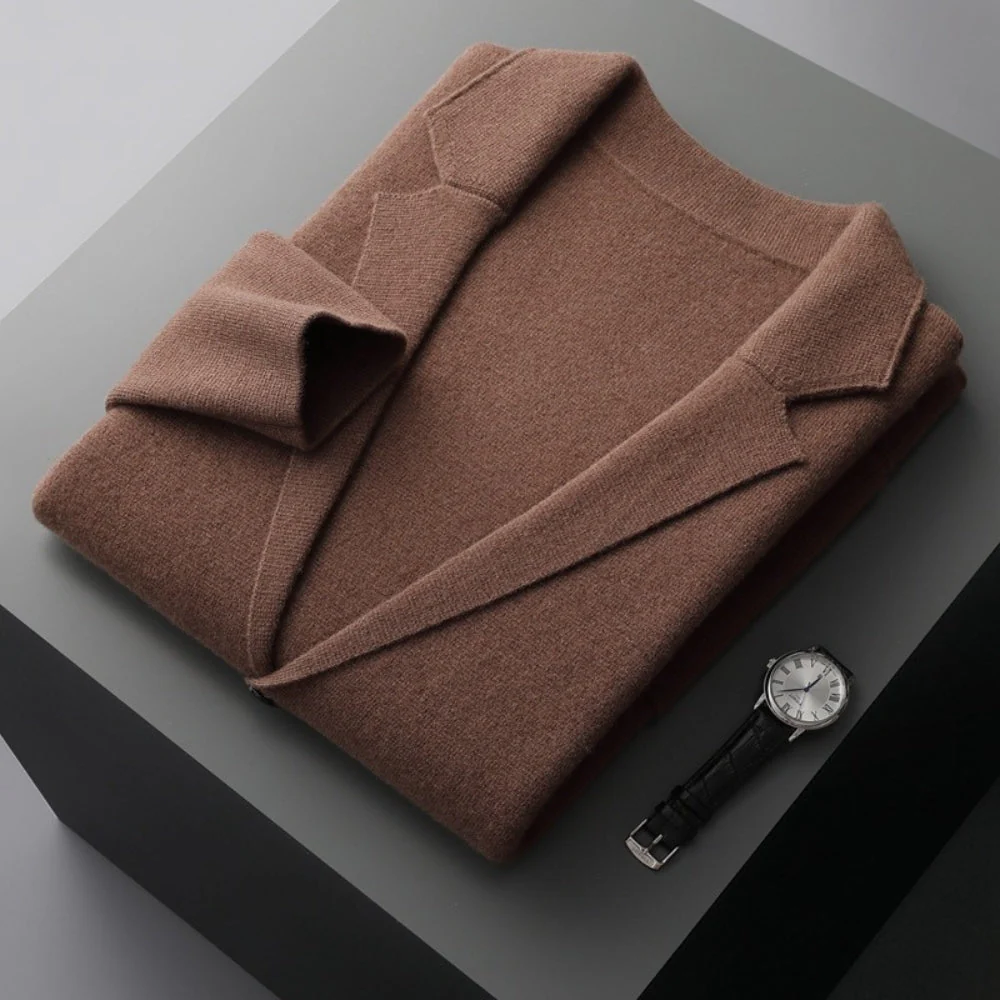 Old Money V-Neck Pure Cashmere Wool Cardigan - Image 3