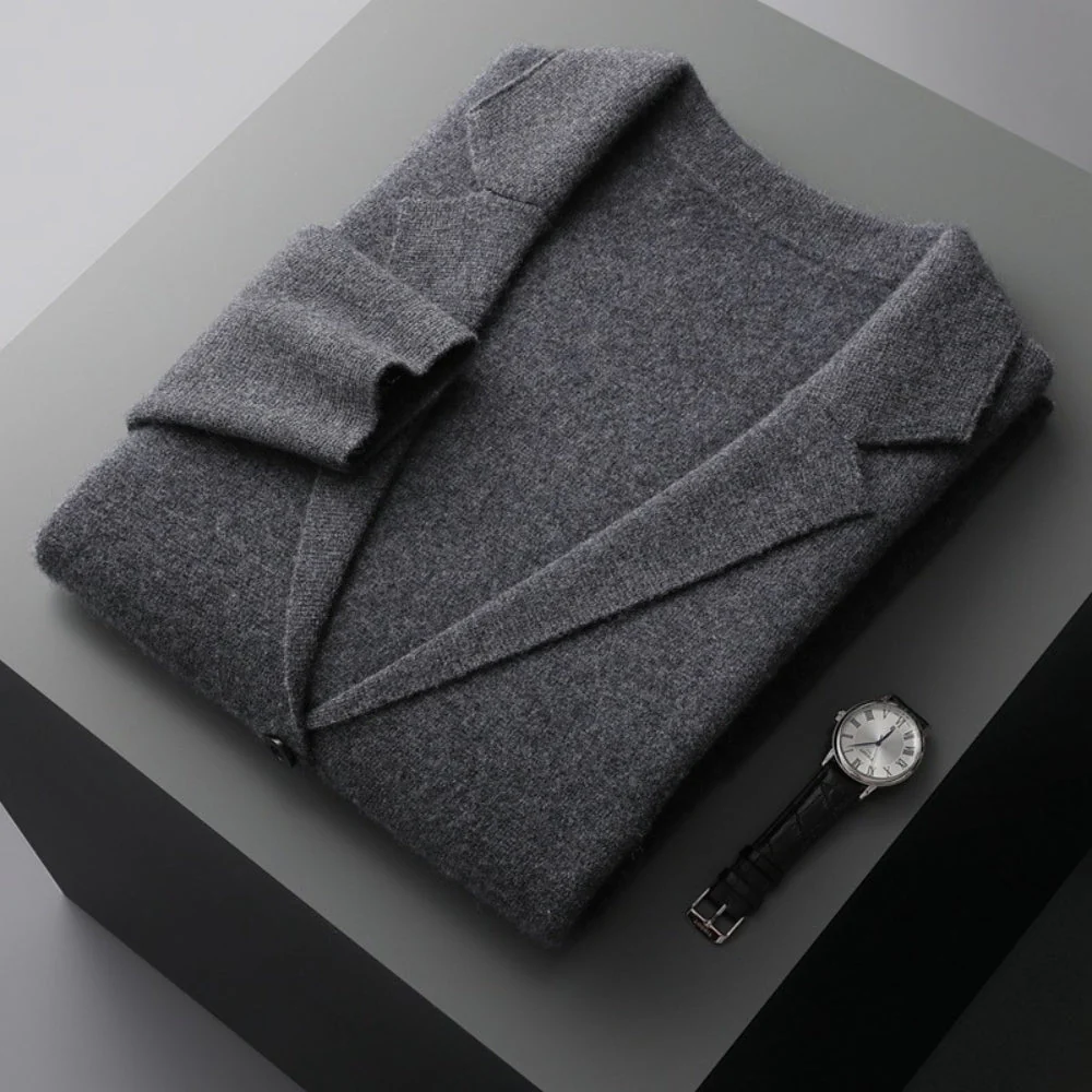 Old Money V-Neck Pure Cashmere Wool Cardigan - Image 5