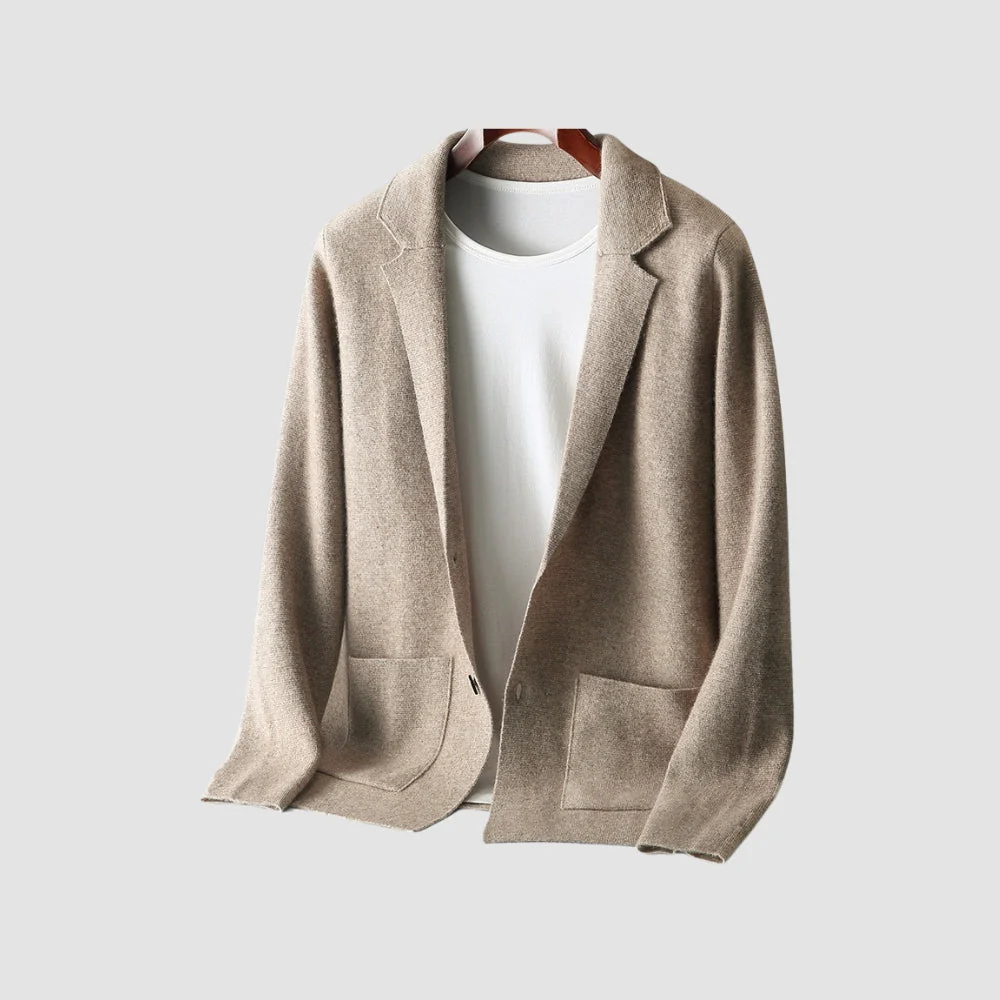 Old Money V-Neck Pure Cashmere Wool Cardigan - Image 8