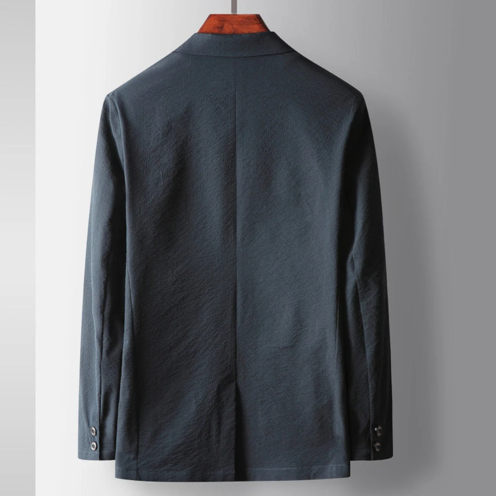 Old Money Wrinkle-Resistant Elastic Business Jacket - Image 2