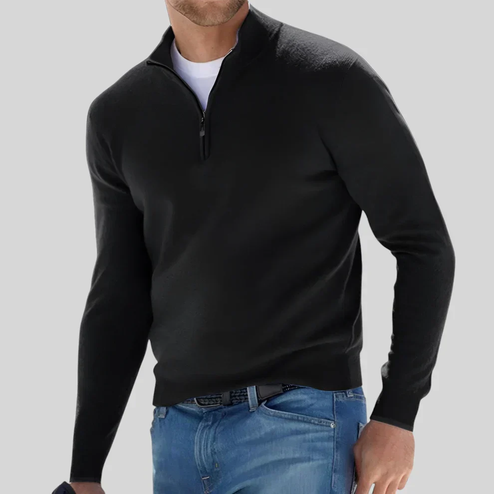 Old Money Zipped Sweater - Image 2