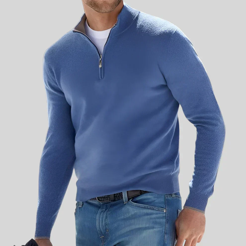 Old Money Zipped Sweater - Image 3