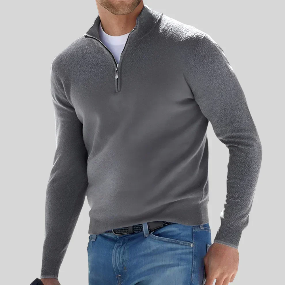 Old Money Zipped Sweater - Image 4
