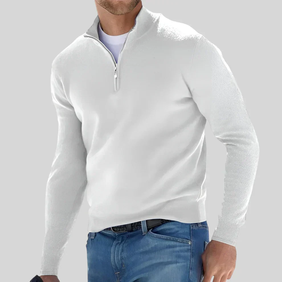 Old Money Zipped Sweater - Image 5