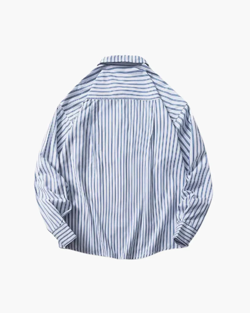 Oversized Striped Shirt - Image 2
