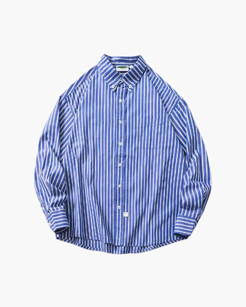 Oversized Striped Shirt - Image 5
