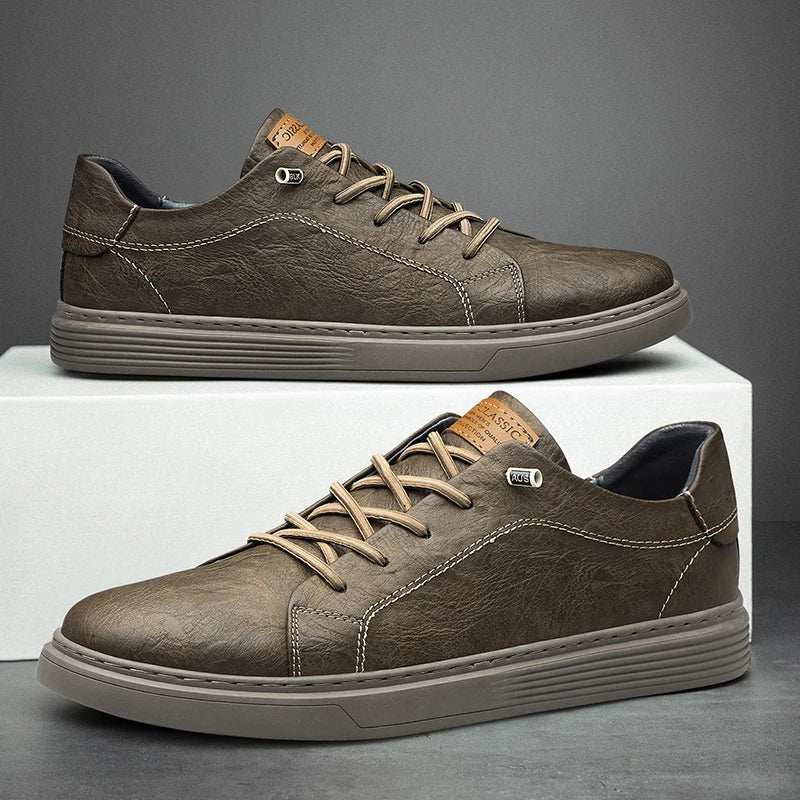 OXFORDS™ - GENUINE LEATHER SNEAKERS - Image 4