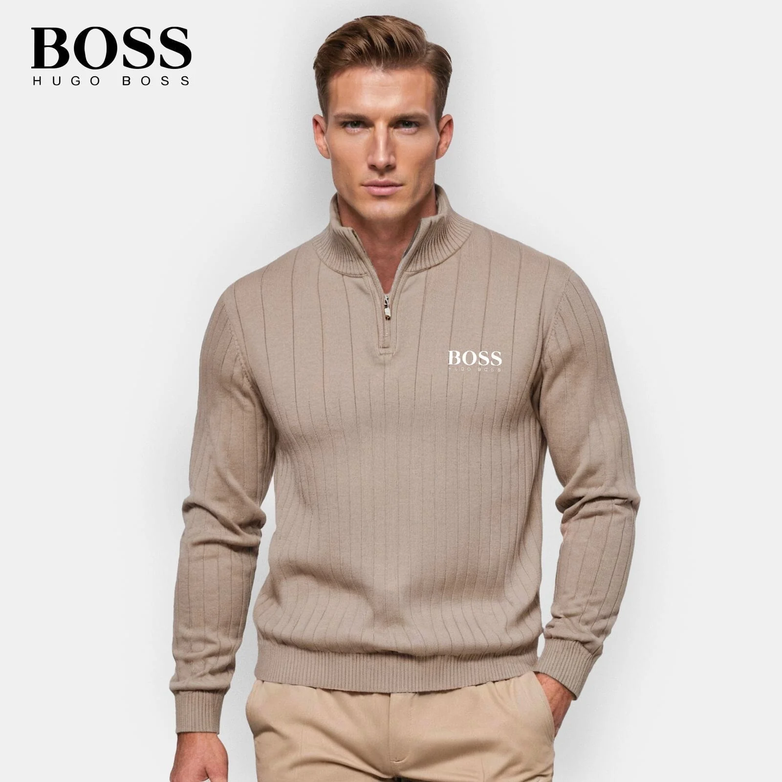 HB Men's Zip-Up Sweater (Clearance) - Image 10