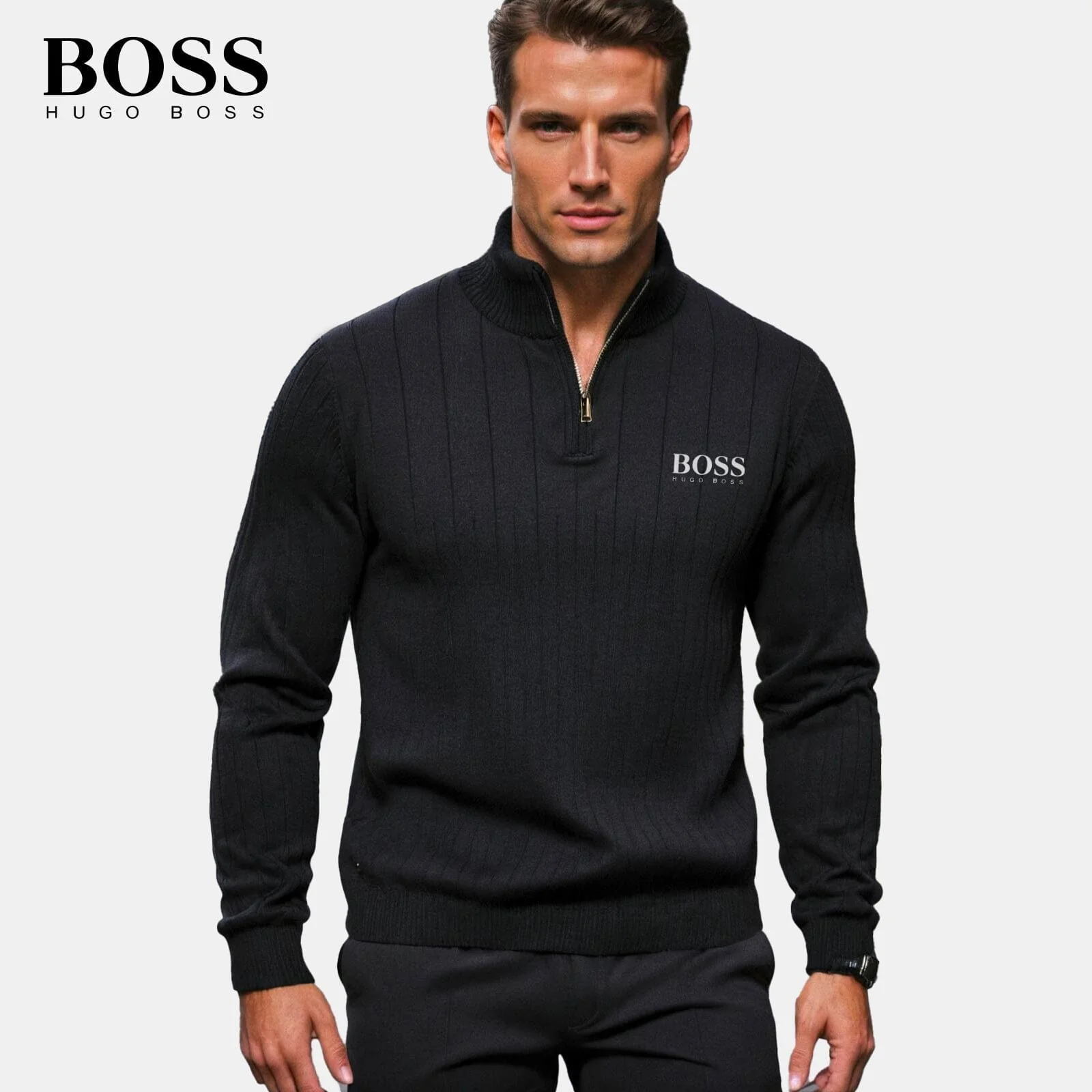 HB Men's Zip-Up Sweater (Clearance) - Image 8