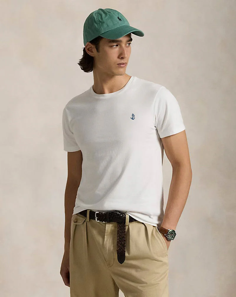 Slim fit jersey crew neck t-shirt - White - Image 2
