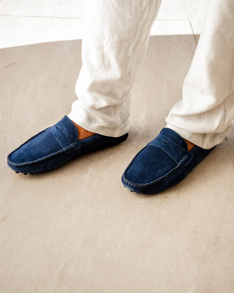 Suede Driver Loafers - Image 3