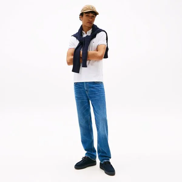 Short Sleeve Polo Shirt - White - Image 3