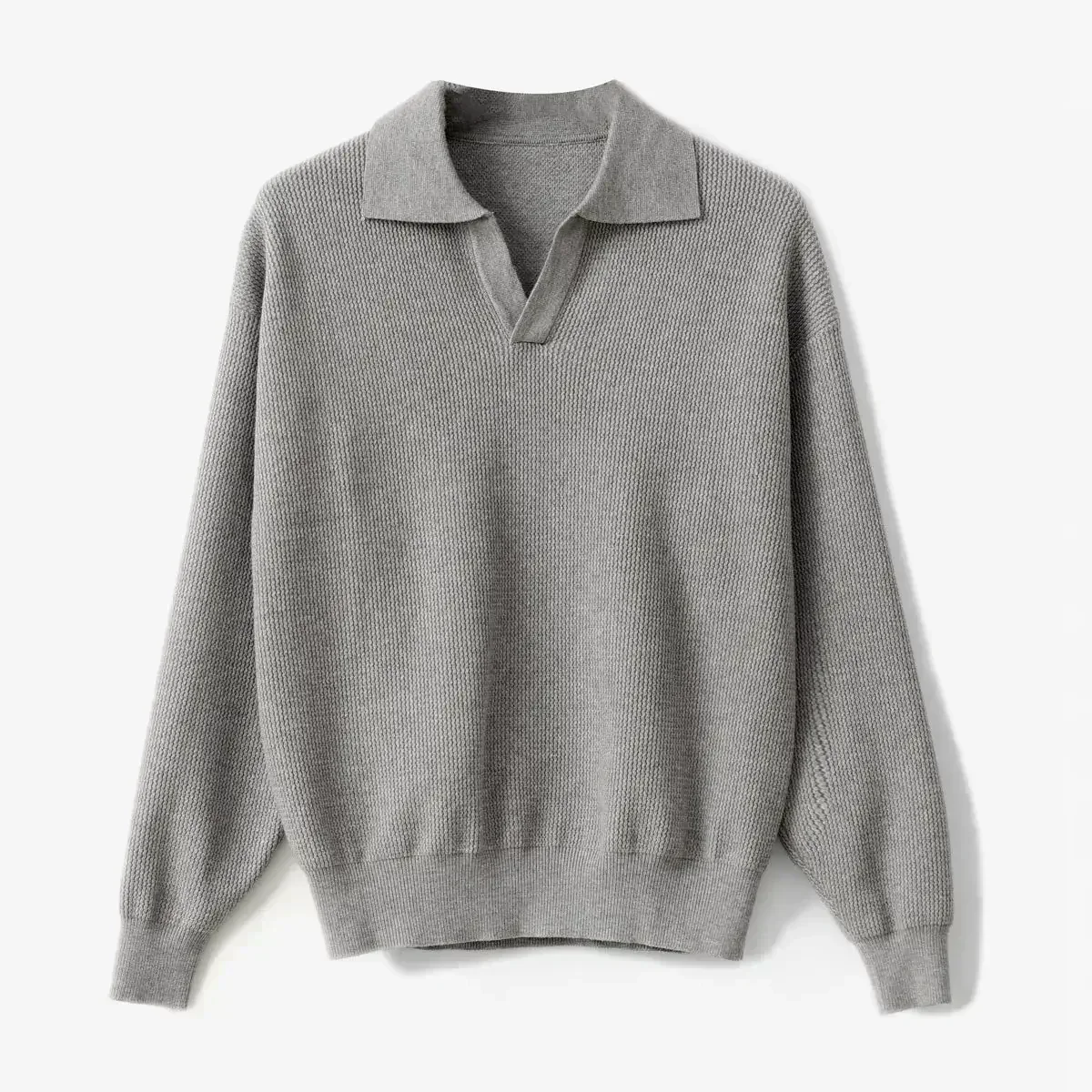 V-Neck Polo Sweater - Image 2
