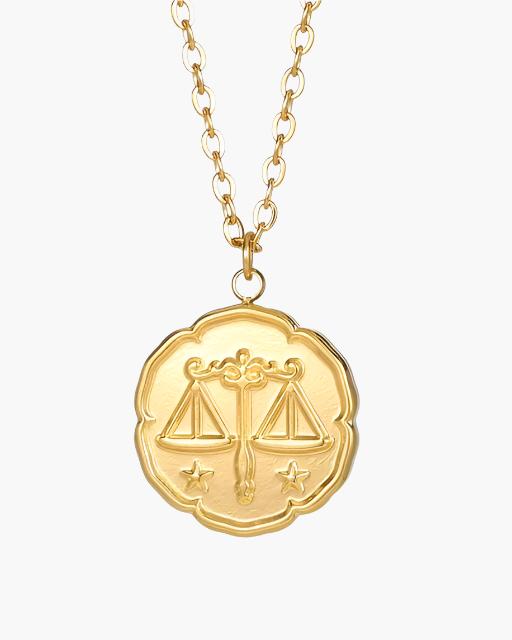 Zodiac Sign Necklace - Gold - Image 12